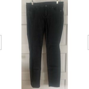Madewell 9” High Rise Black Skinny Skinny Coated Edition Jeans Pants Sz 30
